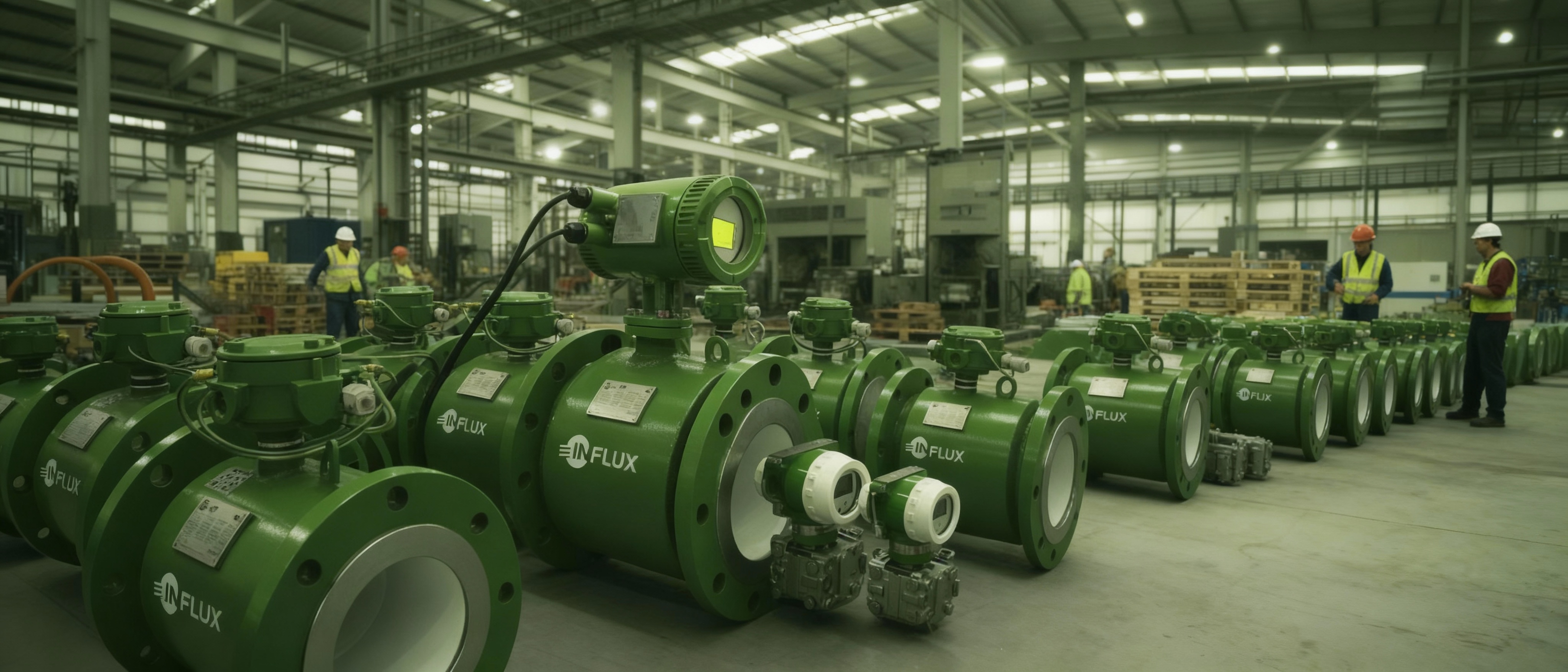 Ambiente industrial com equipamentos de instrumentação